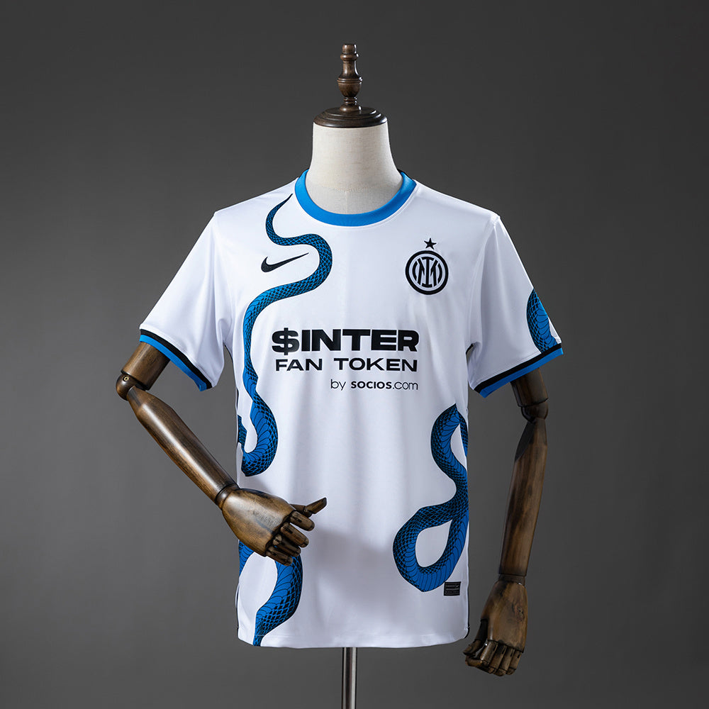 Inter Milan Away Jersey 2021-22 Retro Football Kit Soccer
