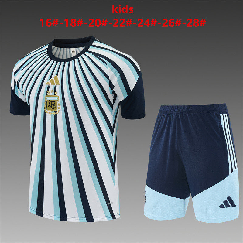 Kids Argentina Training Tracksuits 2026 Football Kit Soccer