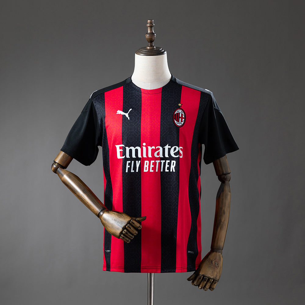 AC Milan Home Jersey 2020-21 Retro Football Kit Soccer