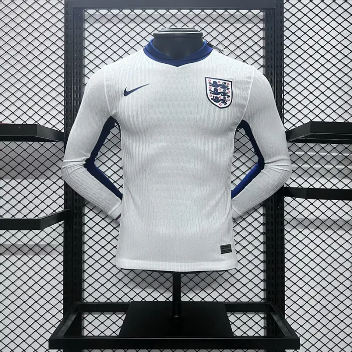 Player England Home Kit 24/25 Euro Cup 2024 Long Sleeves
