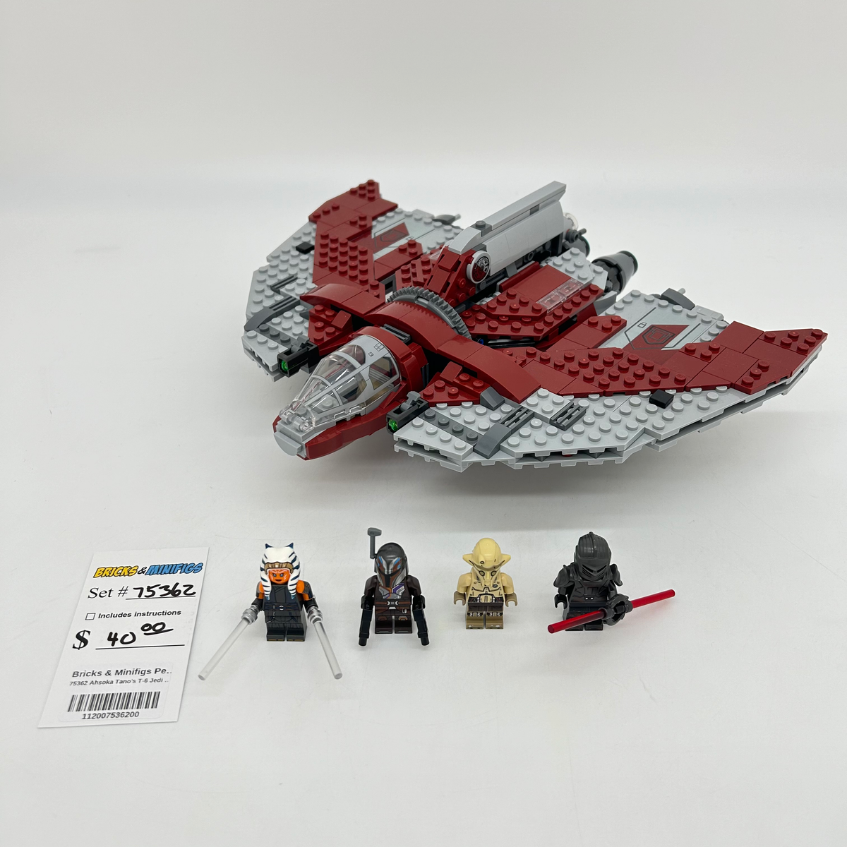 75362 Ahsoka Tano's T-6 Jedi Shuttle (U) product image 1, provided for visual reference and product detail review