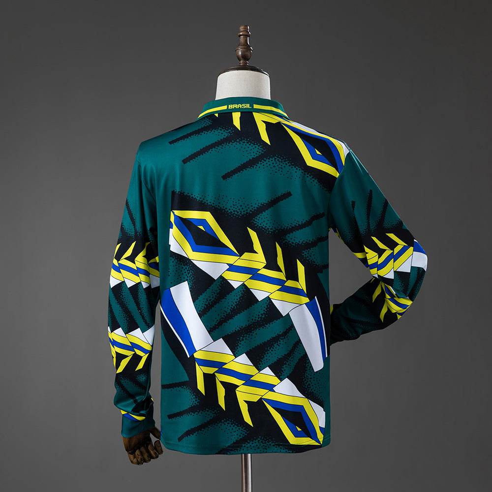 Brazil Goalkeeper Jersey 1996 Retro Long Sleeves Football product image 2