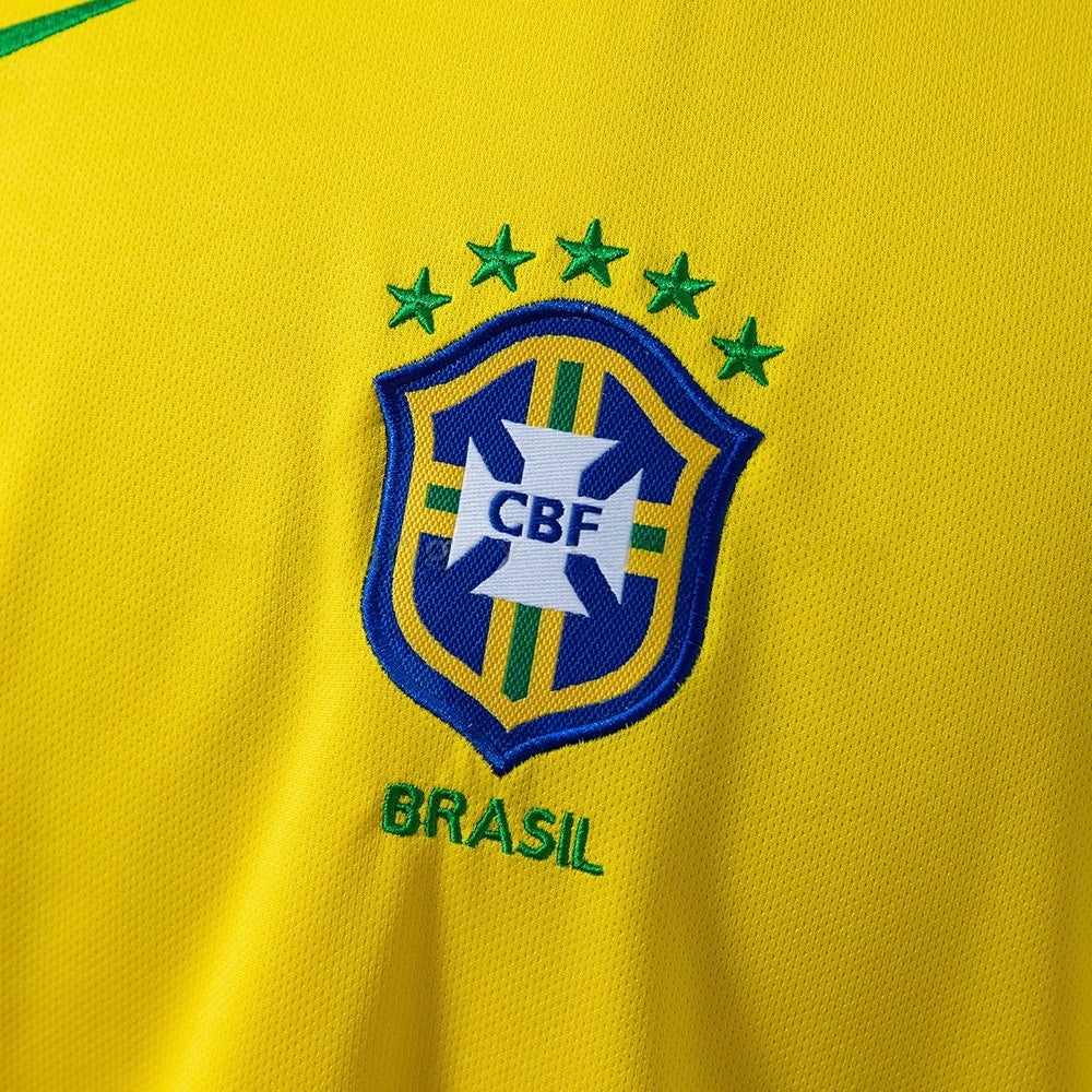 Brazil Jersey 2004 Home Retro Football Kit Long Sleeves product image 5