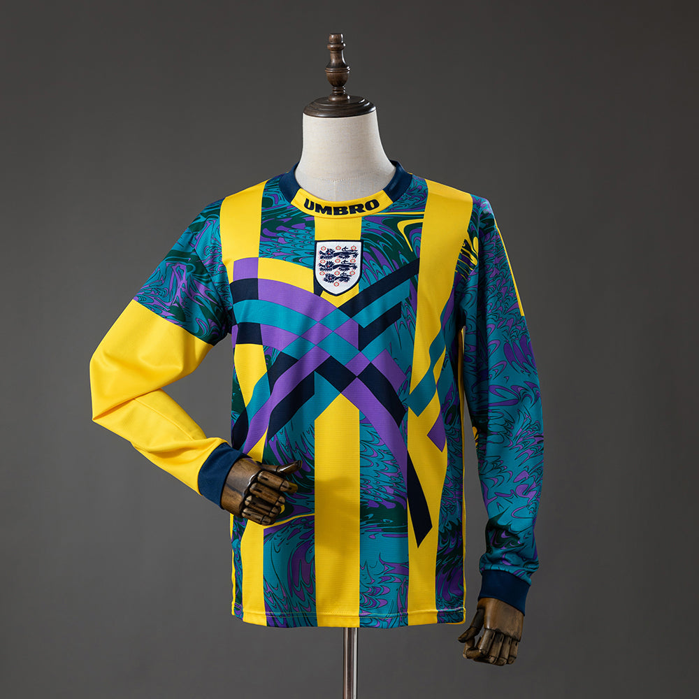 England Goalkeeper Jersey 1995 Long Sleeves Retro Kit product image 1