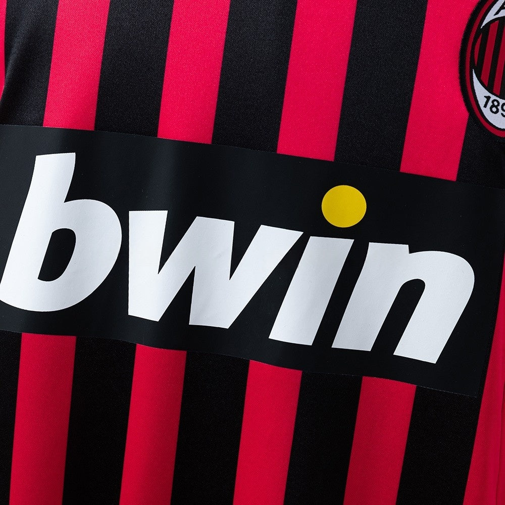 AC Milan Jersey 2007/08 Home Retro Football Kit Long Sleeves product image 7