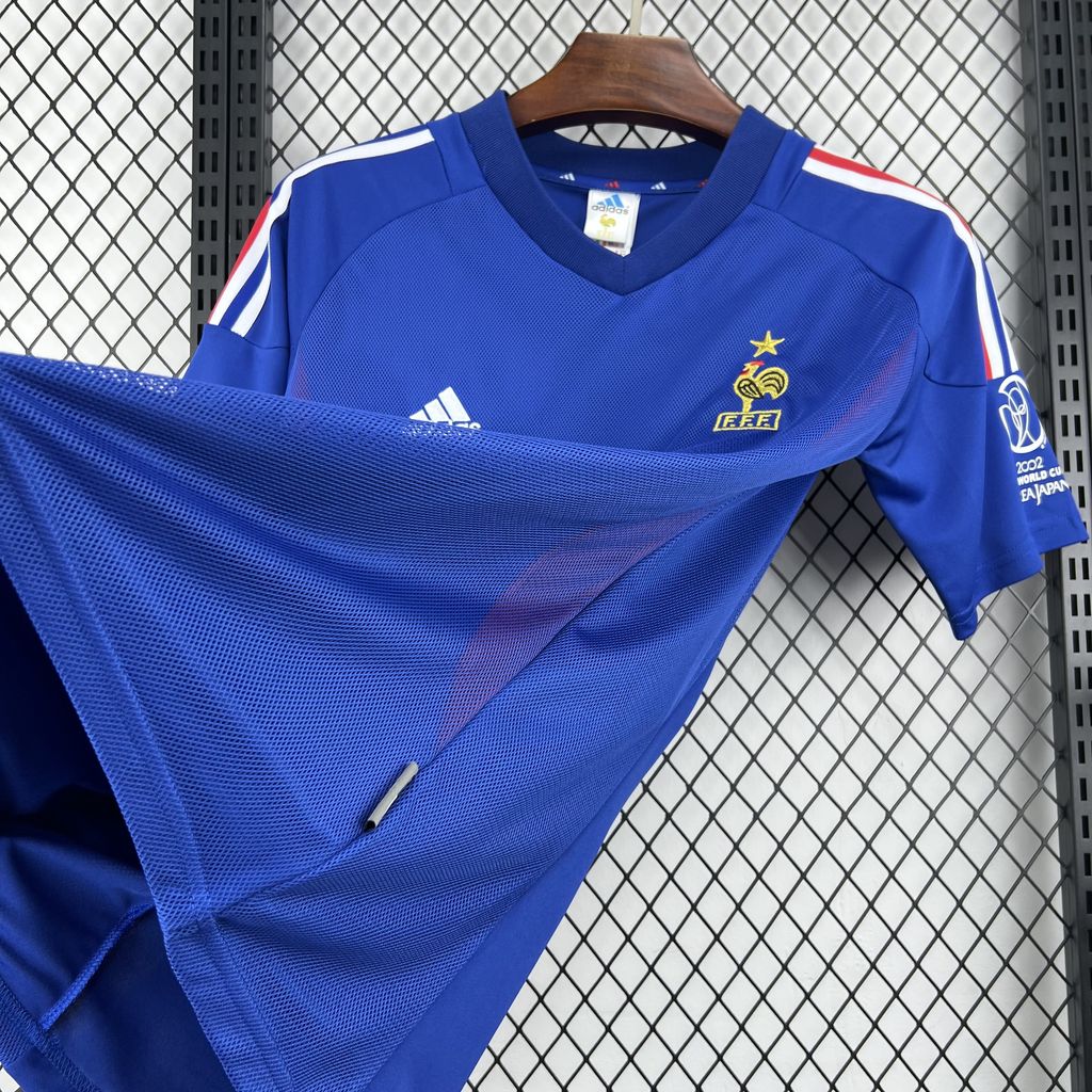 France Home Jersey 2002 Retro Football Kit Soccer Shirt product image 6