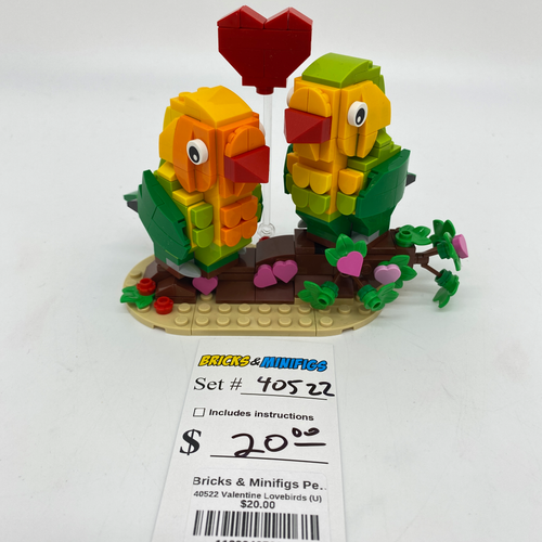 40522 Valentine Lovebirds (U) product image 1, provided for visual reference and product detail review