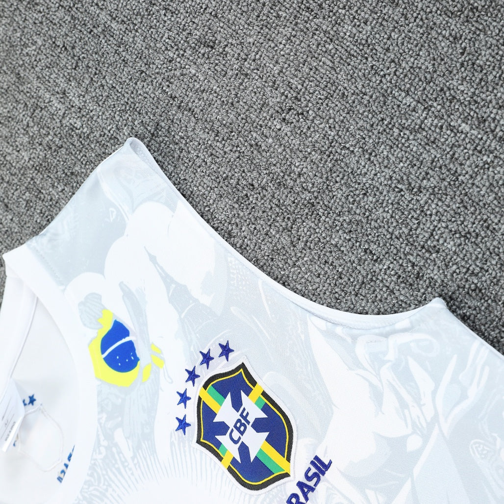 Brazil Vest Set Training Tracksuits 25/26 Football Kit product image 6