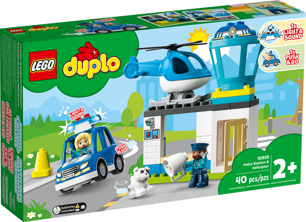10959 Police Station & Helicopter product image 2, provided for visual reference and product detail review
