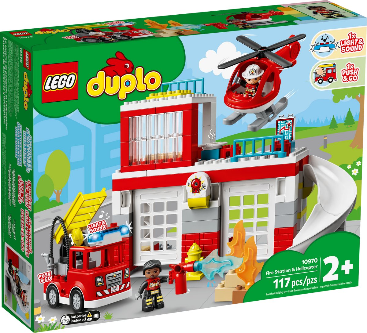 10970 Fire Station & Helicopter product image 2, provided for visual reference and product detail review