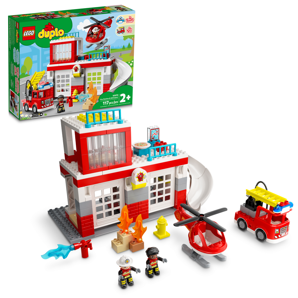 10970 Fire Station & Helicopter product image 1, provided for visual reference and product detail review