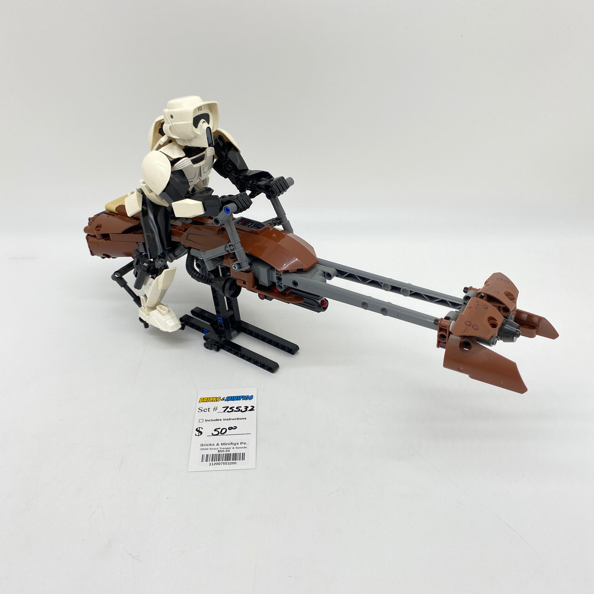 75532 Scout Trooper & Speeder Bike (U) product image 1, provided for visual reference and product detail review