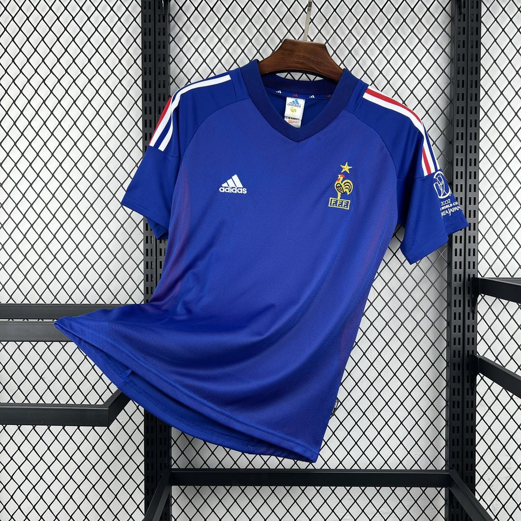 France Home Jersey 2002 Retro Football Kit Soccer Shirt product image 1