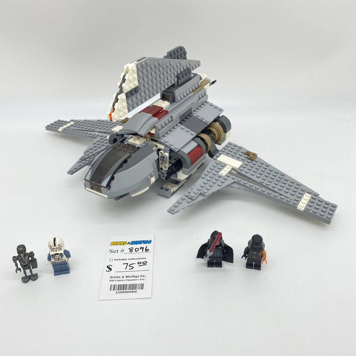 8096 Emperor Palpatine's Shuttle (U) product image 1, provided for visual reference and product detail review