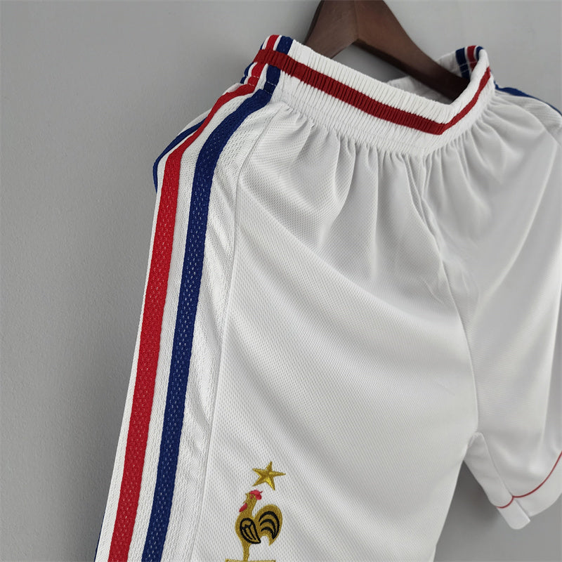 Retro France White Shorts 1998 Football Jersey product image 5