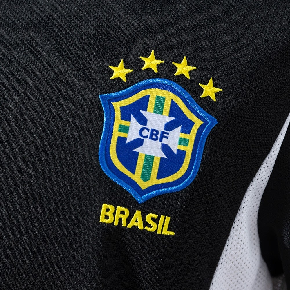 Brazil Jersey 2002 Black Retro Football Kit product image 5