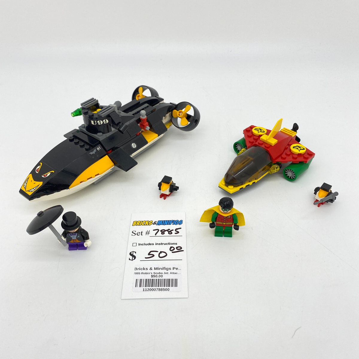 7885 Robin's Scuba Jet: Attack of The Penguin (U) product image 1, provided for visual reference and product detail review