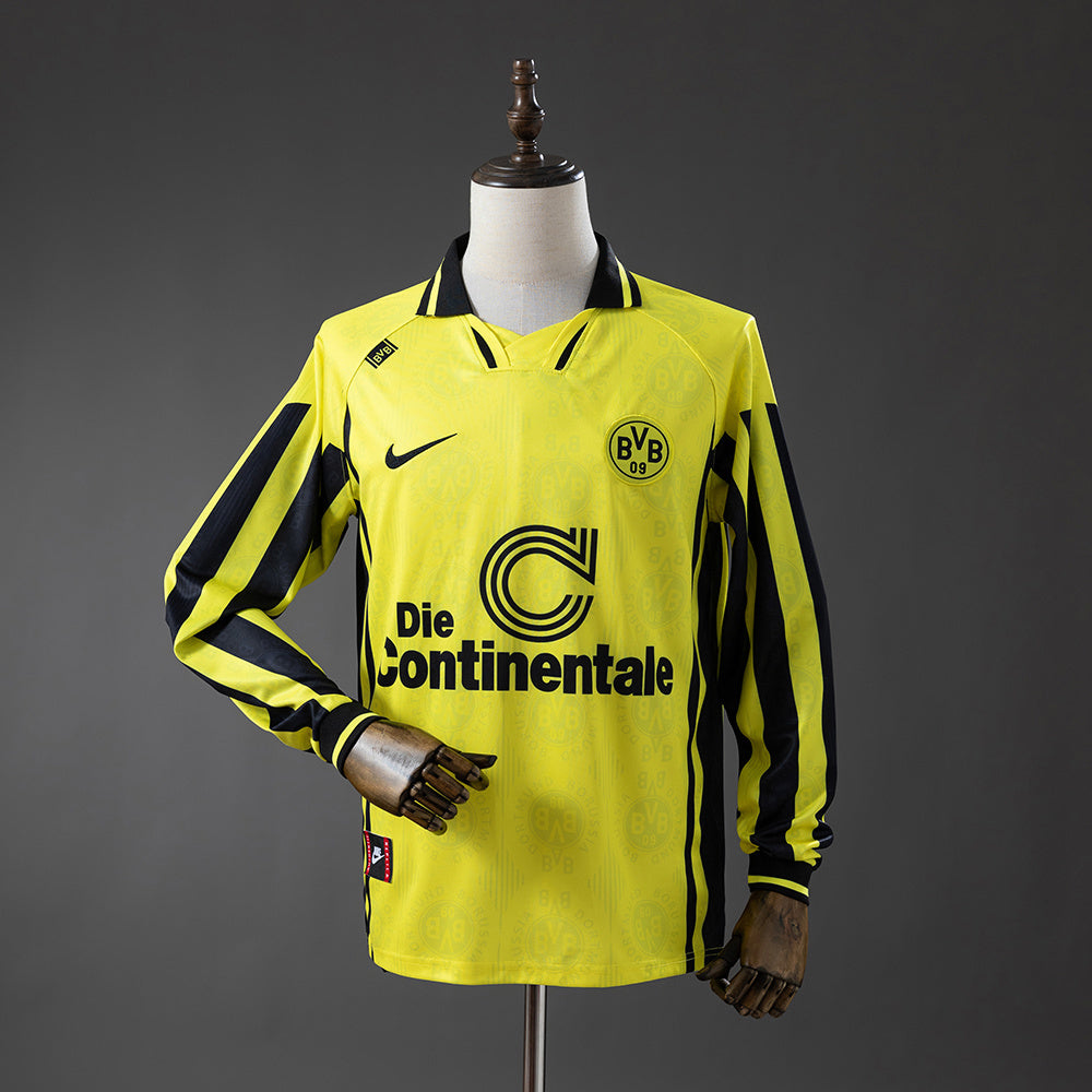 Dortmund Home Jersey 1996-97 Retro Football Kit Long Sleeves product image 1