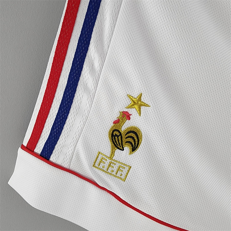 Retro France White Shorts 1998 Football Jersey product image 4