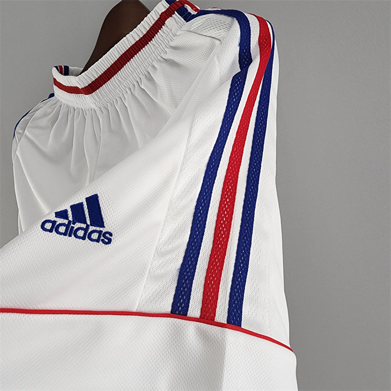 Retro France White Shorts 1998 Football Jersey product image 6