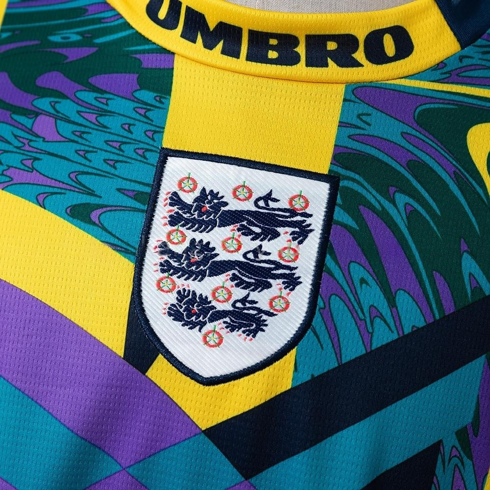 England Goalkeeper Jersey 1995 Long Sleeves Retro Kit product image 3