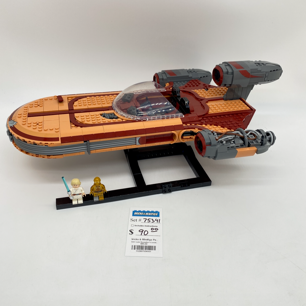 75341 Luke Skywalker's Landspeeder (U1) product image 1, provided for visual reference and product detail review