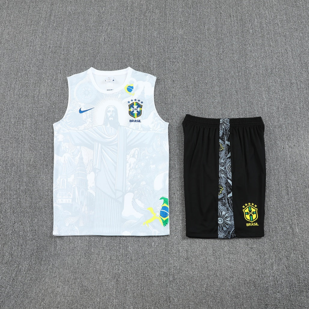 Brazil Vest Set Training Tracksuits 25/26 Football Kit product image 4
