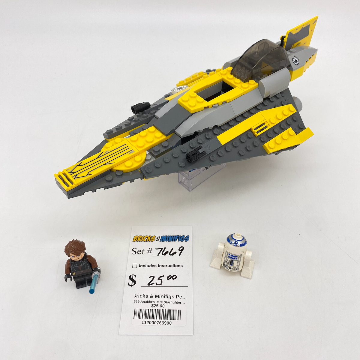 7669 Anakin's Jedi Starfighter (U) product image 1, provided for visual reference and product detail review