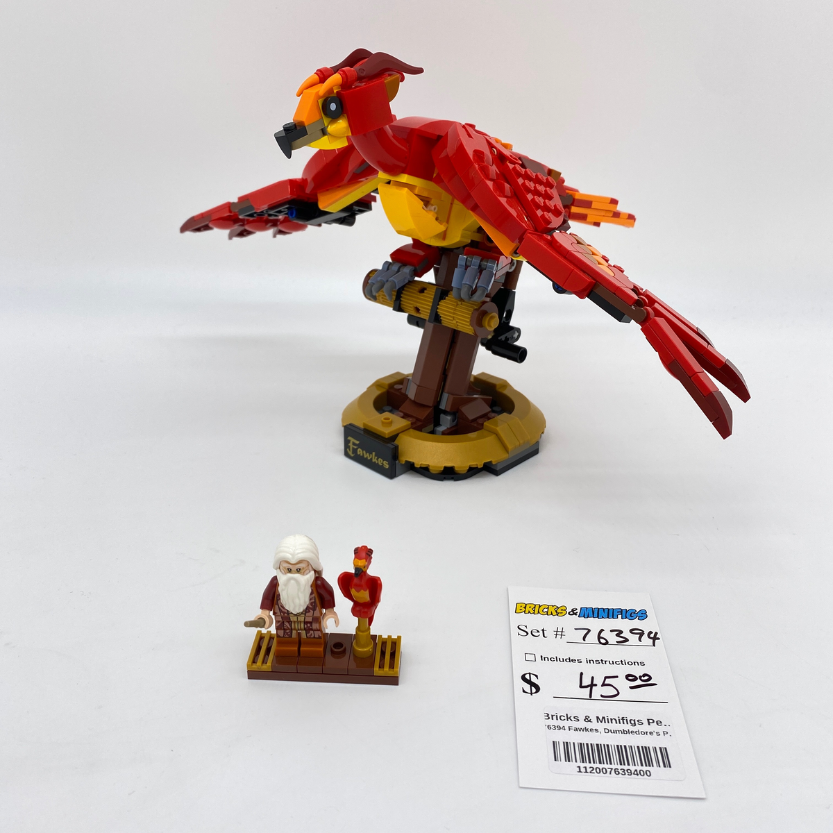 76394 Fawkes, Dumbledore's Phoenix (U) product image 1, provided for visual reference and product detail review