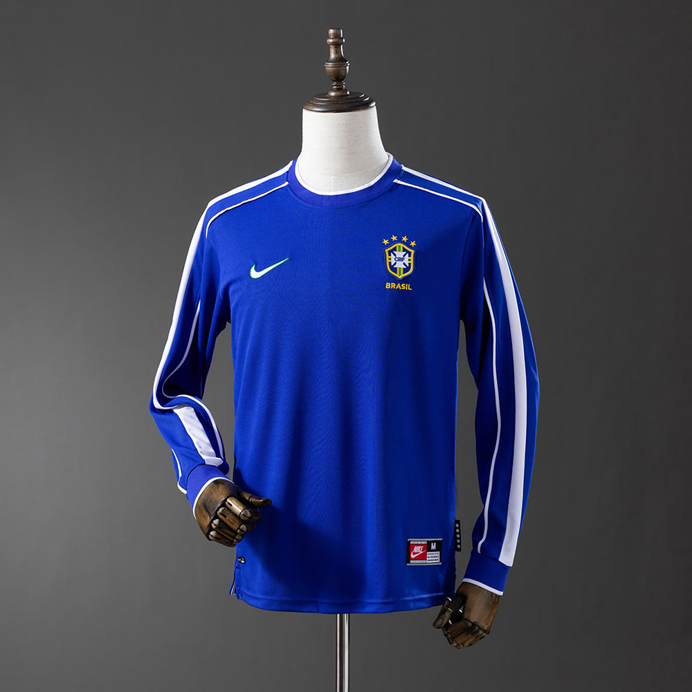 Brazil Jersey 1998 Away Retro Football Kit Long Sleeves product image 1