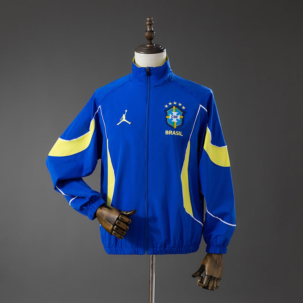Brazil Windbreaker 2026 Blue Football Jacket product image 1