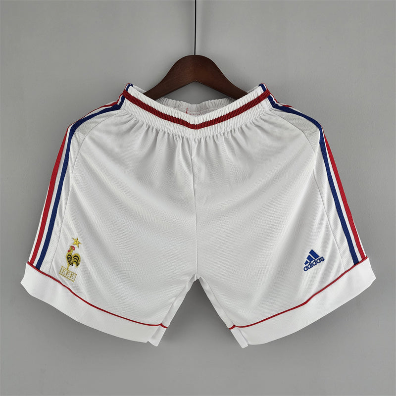 Retro France White Shorts 1998 Football Jersey product image 1