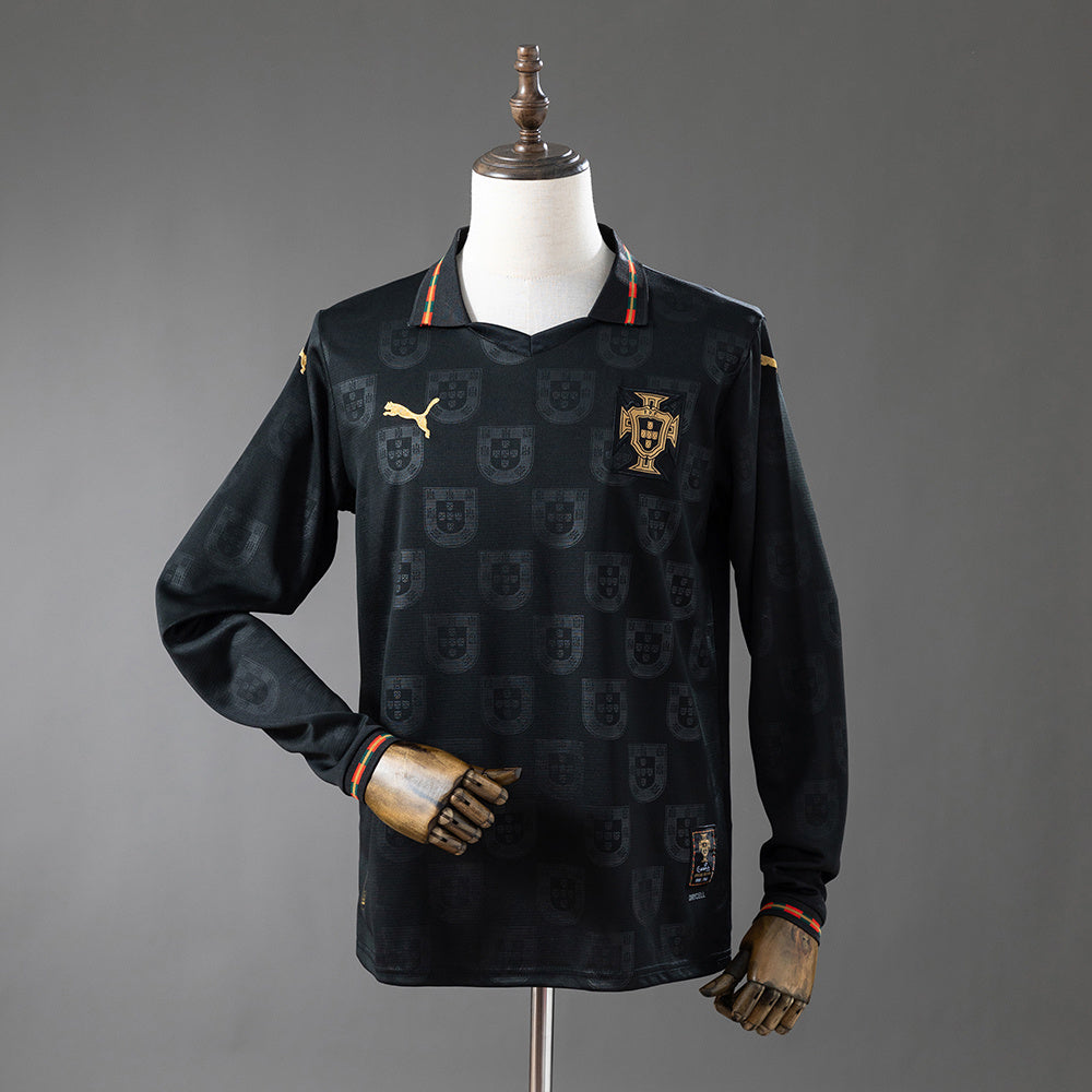 Portugal Black Jersey 25/26 Special Football Kit Long