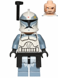 Clone Trooper Commander Wolffe, 104th Battalion 'Wolfpack' (Phase 1) - Black Rangefinder and Kama, Sand Blue Markings, Large