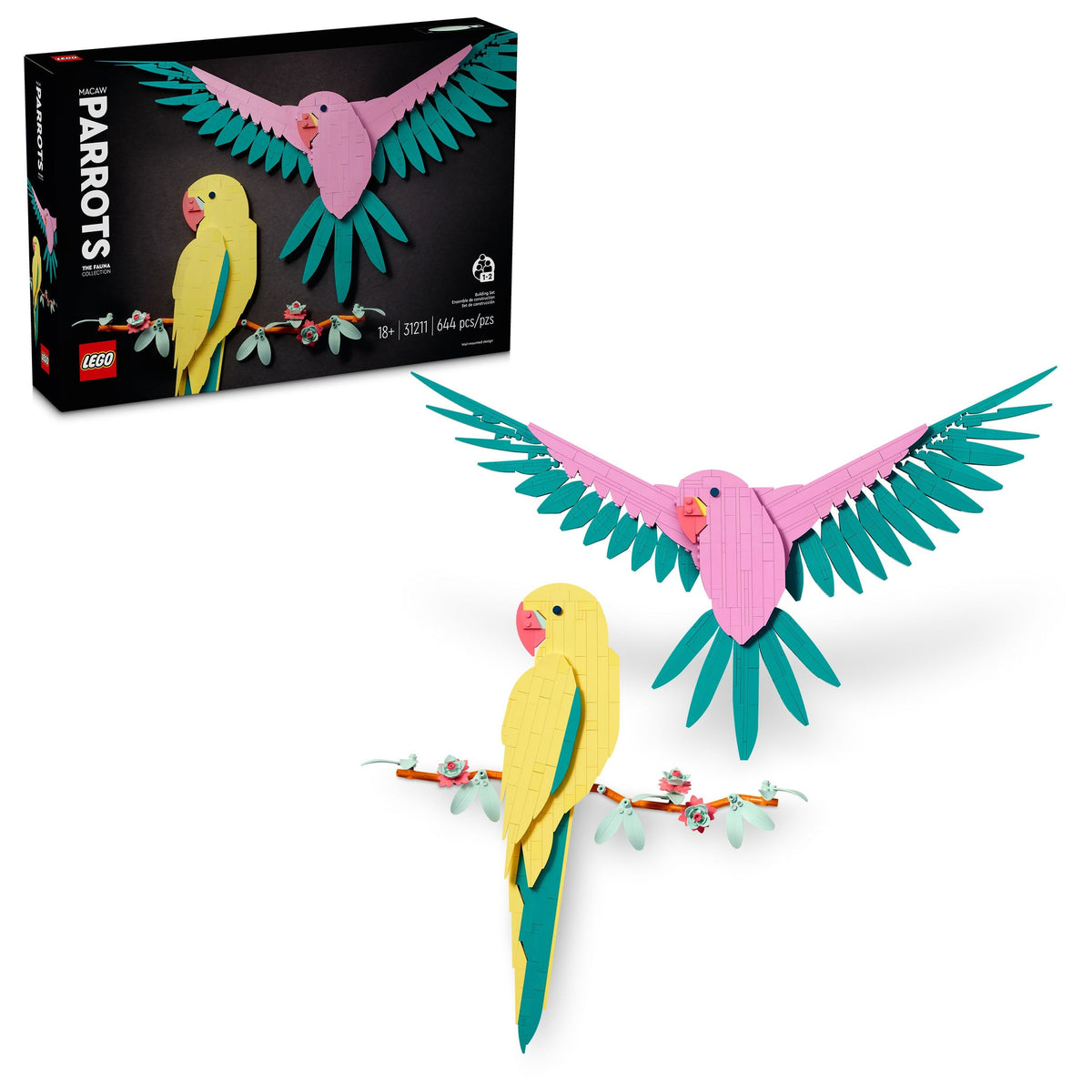 31211 The Fauna Collection - Macaw Parrots product image 1, provided for visual reference and product detail review