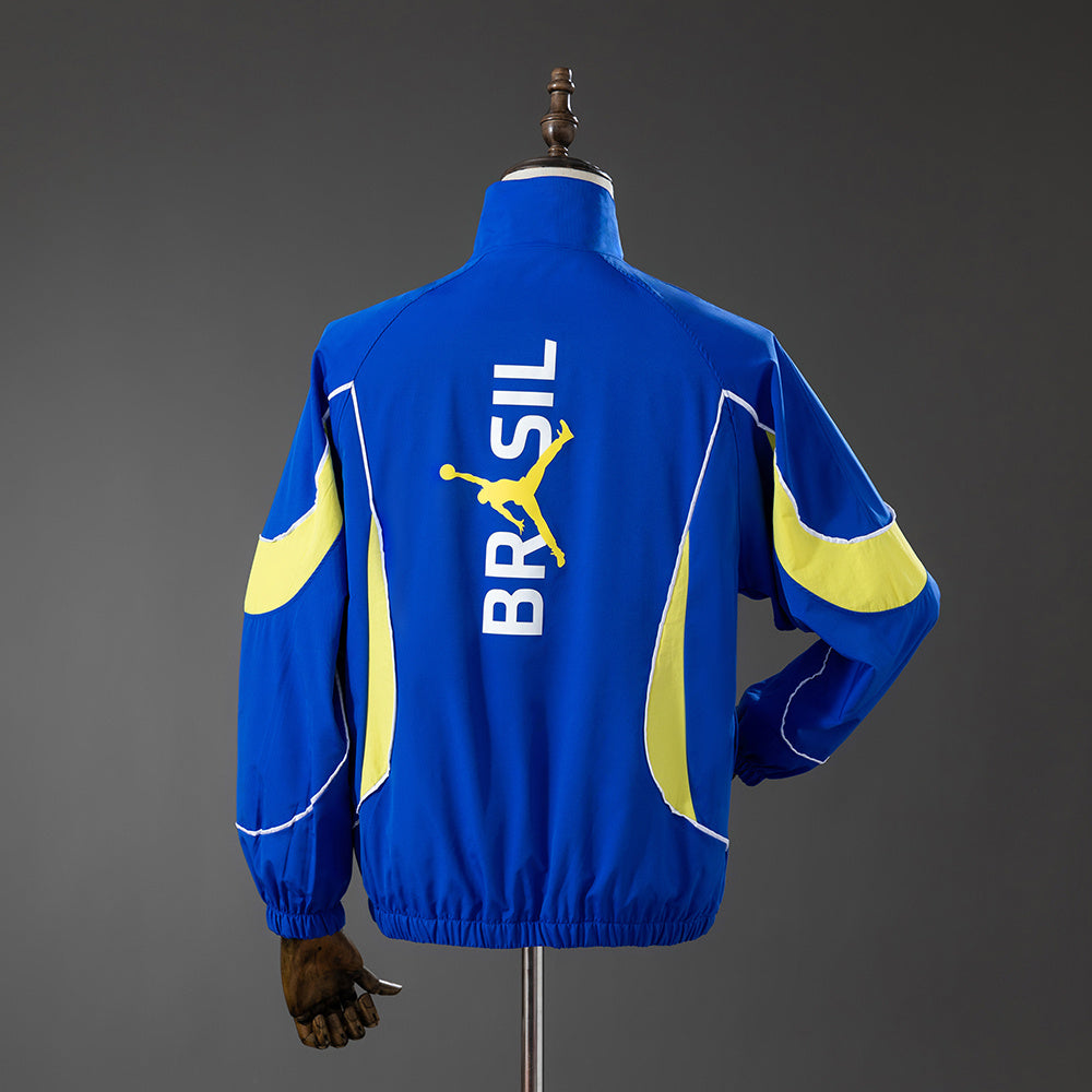 Brazil Windbreaker 2026 Blue Football Jacket product image 2