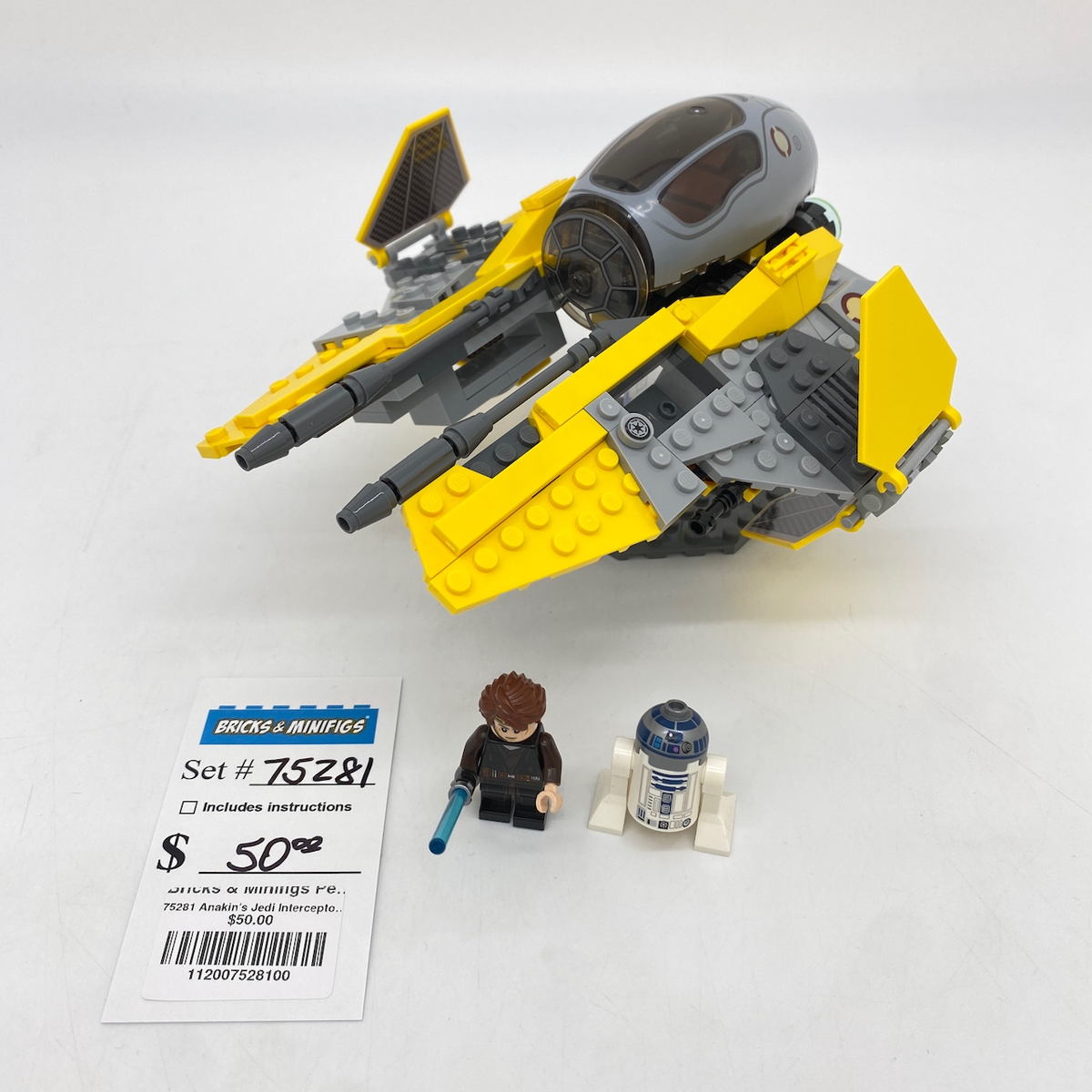 75281 Anakin's Jedi Interceptor (U) product image 1, provided for visual reference and product detail review