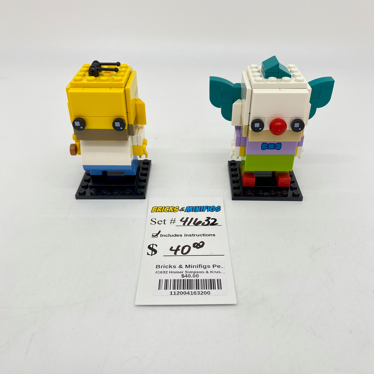 41632 Homer Simpson & Krusty the Clown (U) product image 1, provided for visual reference and product detail review