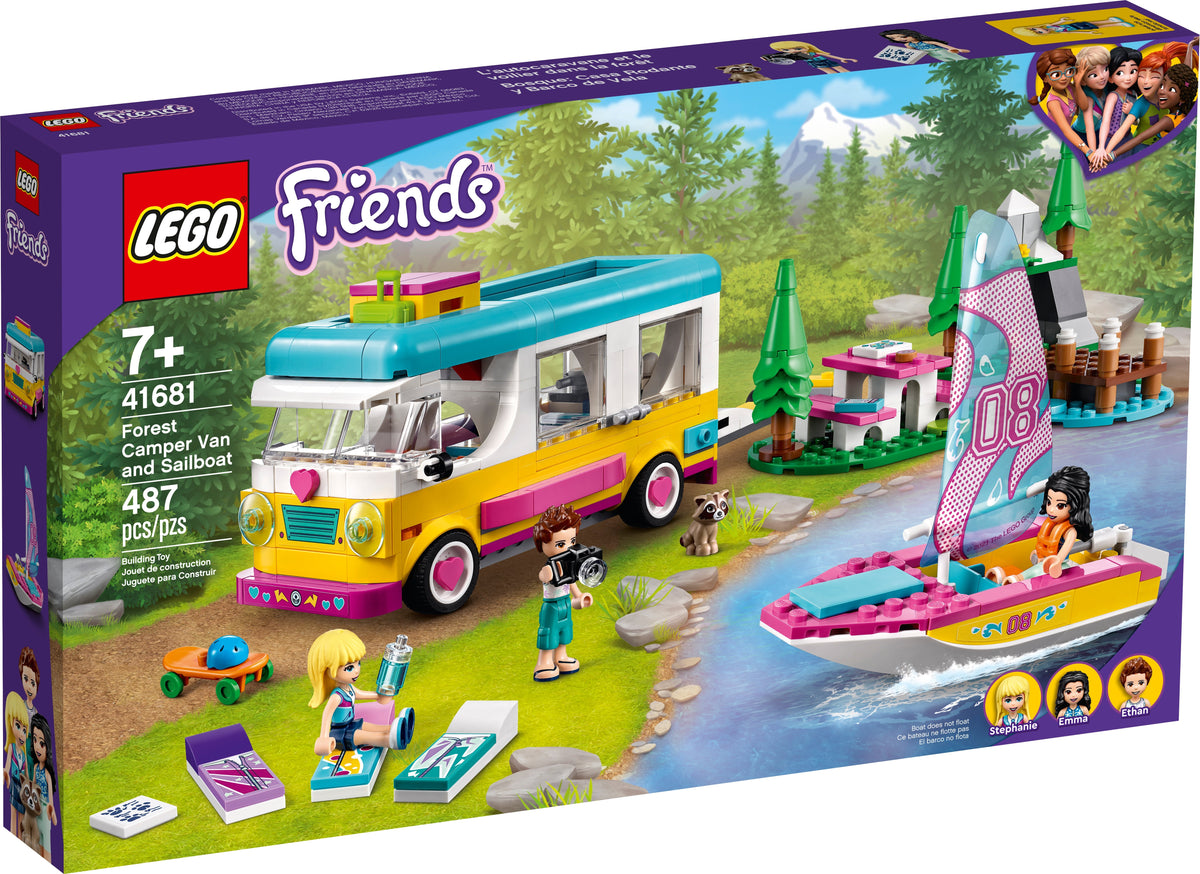 41681 Forest Camper Van and Sailboat product image 2, provided for visual reference and product detail review