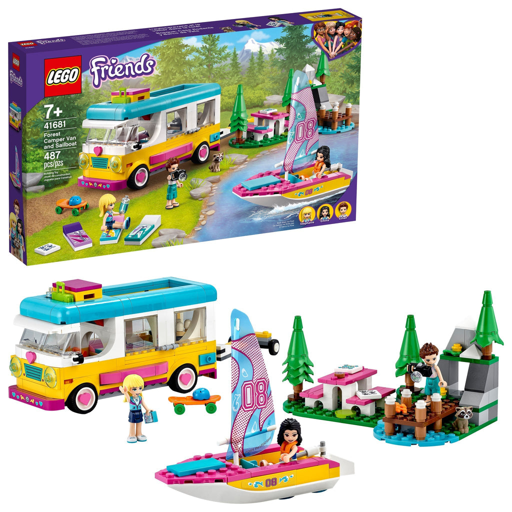 41681 Forest Camper Van and Sailboat product image 1, provided for visual reference and product detail review