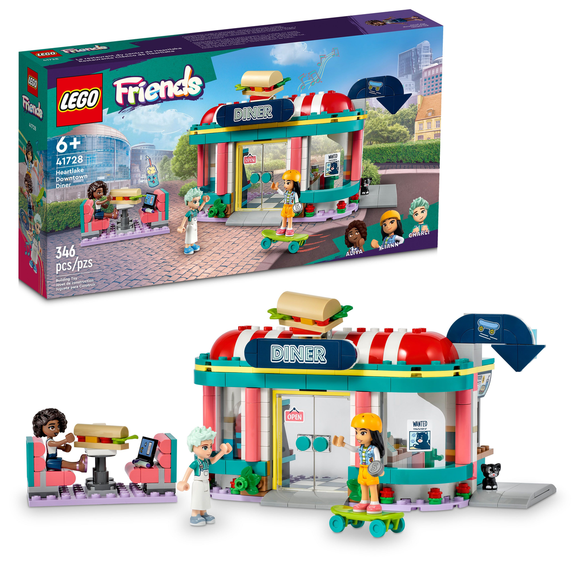 41728 Heartlake Downtown Diner product image 1, provided for visual reference and product detail review