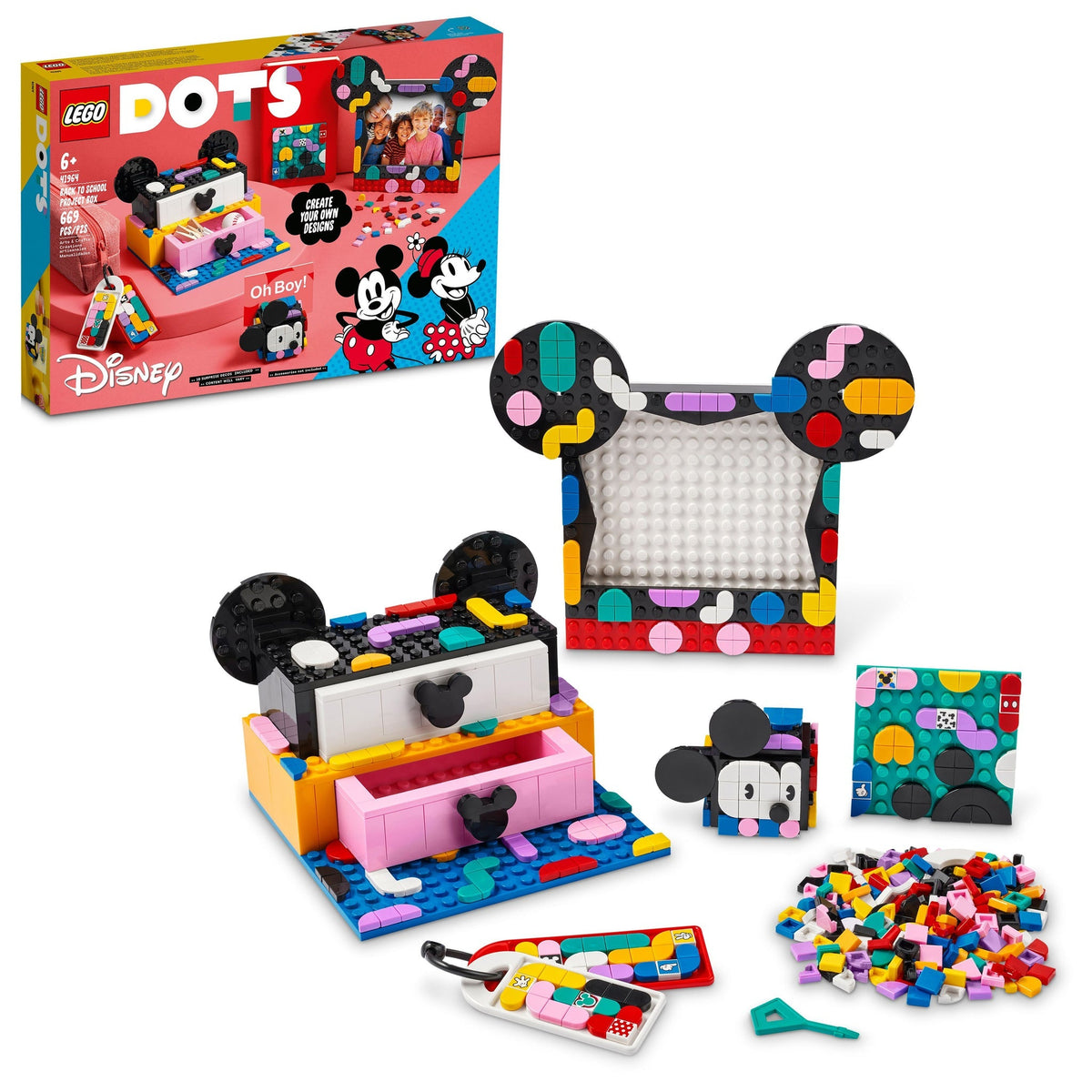 41964 Mickey Mouse & Minnie Mouse Back To School Project Box* product image 1, provided for visual reference and product