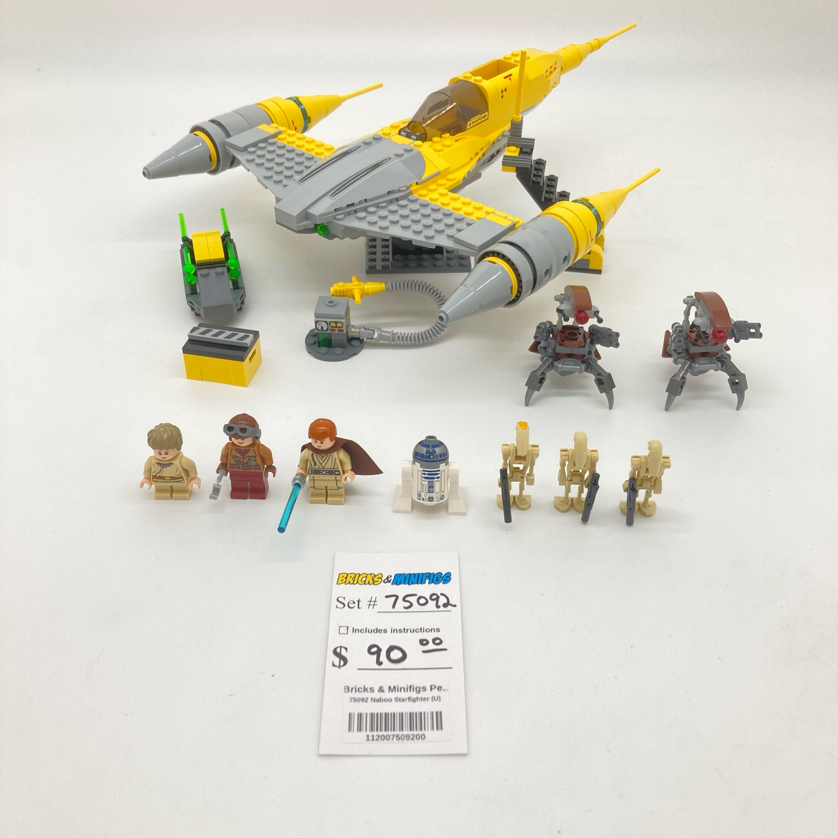 75092 Naboo Starfighter (U) product image 1, provided for visual reference and product detail review
