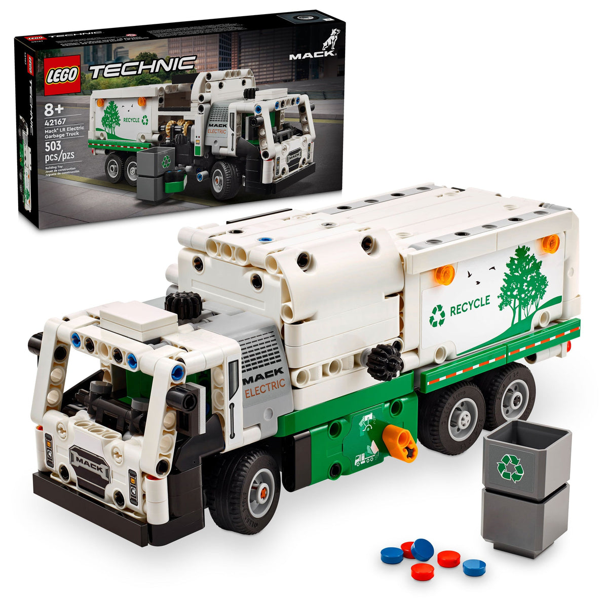 42167 Mack LR Electric Garbage Truck product image 1, provided for visual reference and product detail review
