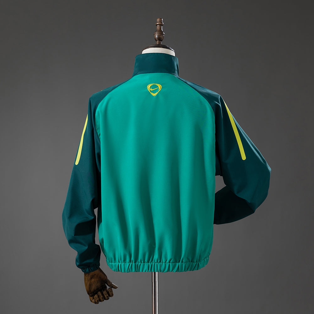 Brazil Windbreaker 2010 Green Football Soccer Jacket product image 2