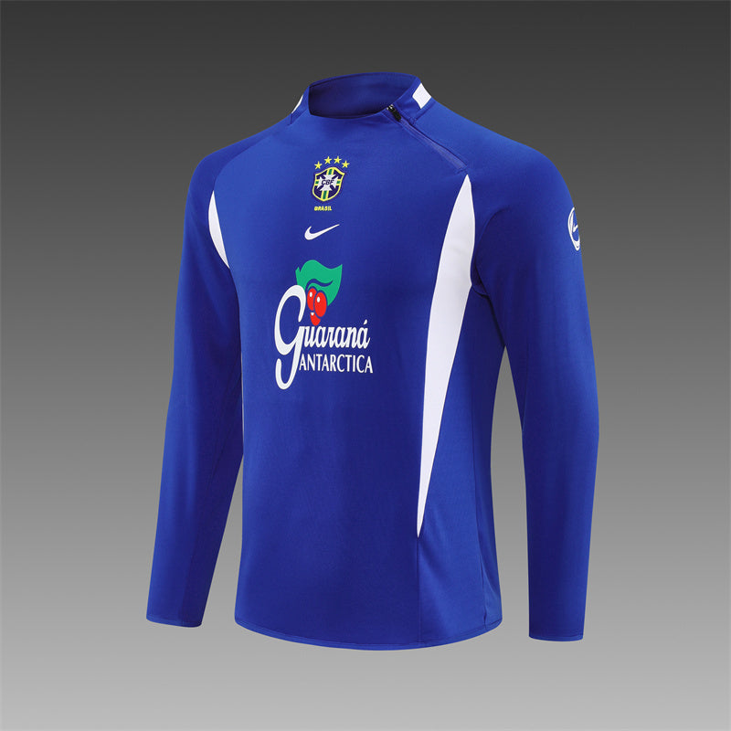 Retro Brazil Training Tracksuits 2002 Football Kit Soccer product image 4