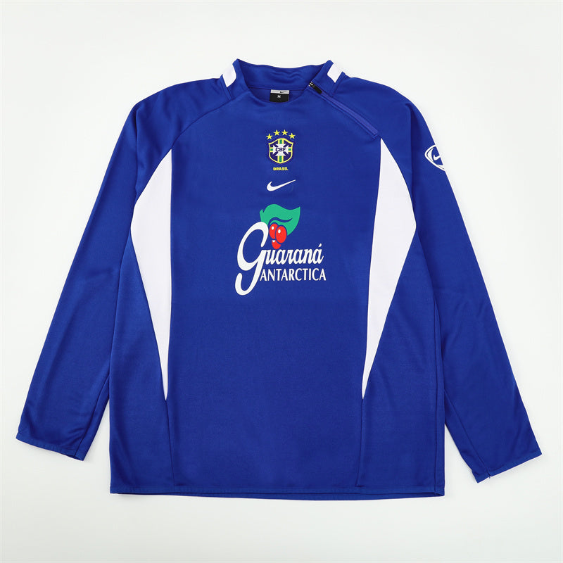 Retro Brazil Training Tracksuits 2002 Football Kit Soccer product image 2