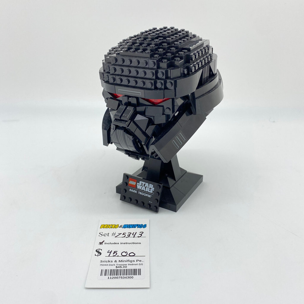 75343 Dark Trooper Helmet (U) product image 2, provided for visual reference and product detail review