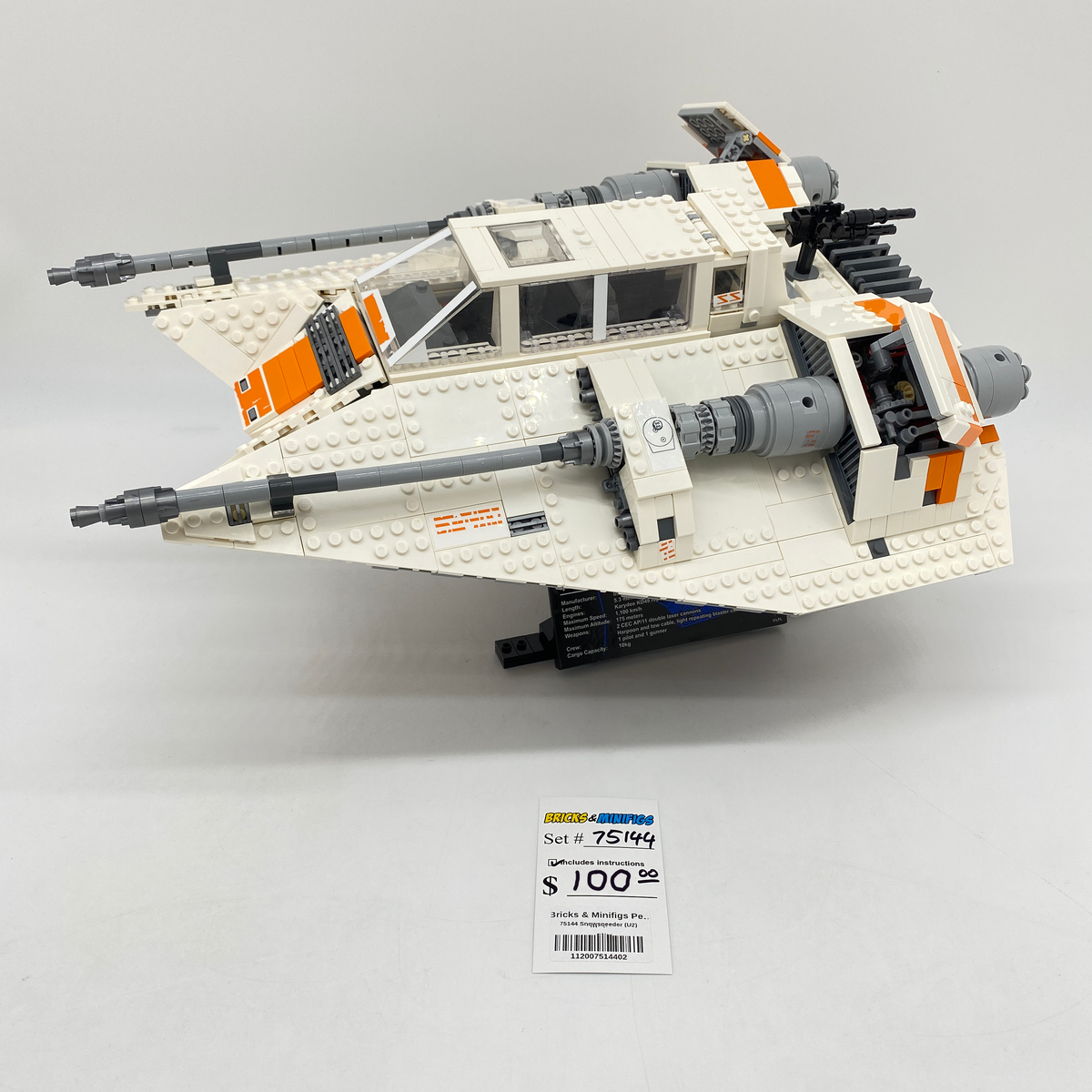 75144 Snowspeeder (U2) product image 1, provided for visual reference and product detail review