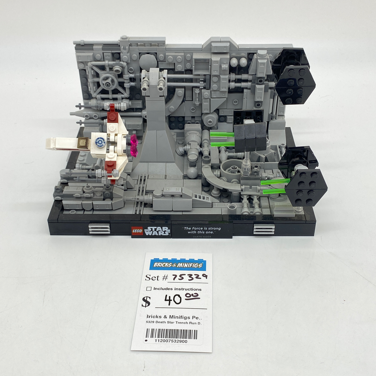 75329 Death Star Trench Run Diorama (U) product image 1, provided for visual reference and product detail review